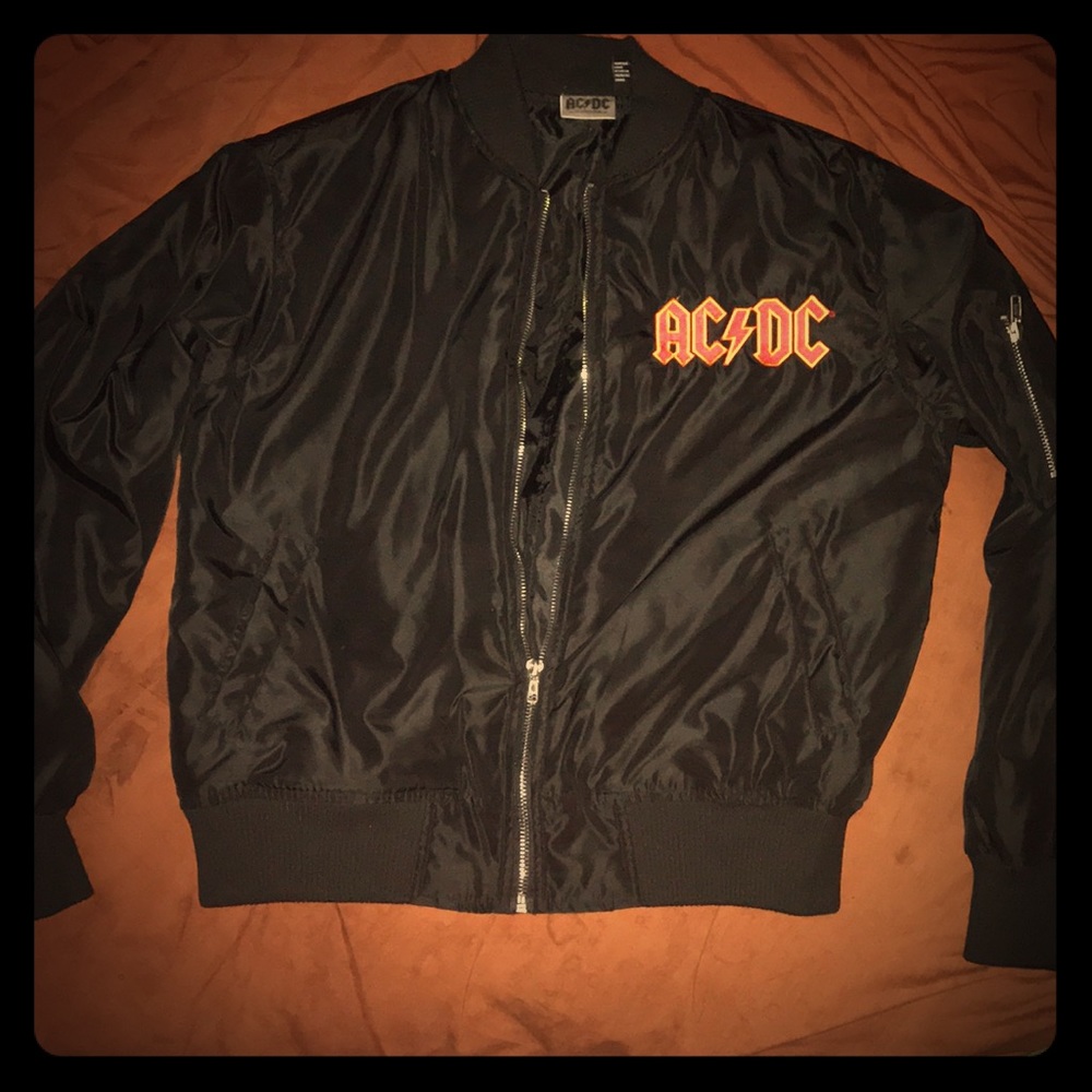 AC/DC Full Zip Bomber Jacket